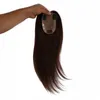 virgin human hair 612 hair toupee hair extensions natural color and brown color 3pcs one lot free