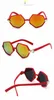 Mode enfants lunettes de soleil multi couleur éblouissante bébé lunettes de soleil Carton mains décoration polygone enfants lunettes de soleil livraison gratuite M027