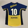 Retro Maradona Soccer Jersey 97 98 99 00 01 02 03 04 05 Roman Palermo Riquelme Tevez Classic Football Shirt