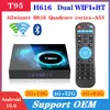 T95 Android TV Box 10.0 H616 4 Go + 32 Go Wifi double 2.4G + 5G support BT 6K Caja de Android TV PK X96 Air A95XF3