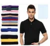 Nowa marka nowa moda męska koszulka Polo męska z krótkim rękawem duży mały koń krokodyl haft koszulka polo topy Tees Plus rozmiar S-6XL