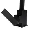 Matt Black Latão Bacia Cozinha SwiveI rodado Mixer Toque Sink Faucet Bico