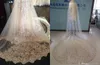 Newest Shiny Wedding Veils Sequins Appliqued Single Layer Champagne White Ivory 3M Length Bridal Veil Custom Made Long Head Dresses