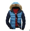 Men\'s Faux Fur Coat Hooded Zipper Warm Parka Plus Size Winter Warm Padded Jacket
