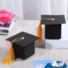 Confezione regalo a forma di cappello di laurea da 24 pezzi, caramelle, zucchero, cioccolato, bomboniere, decorazioni per feste, forniture per bambini