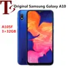 元のオリジナルSamsung Galaxy A10 A105F 6.2インチOCTA Core 2GB RAM 32GB ROM 13MP Androidロック解除スマートフォン8PCS