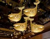 새로운 일본식 조명 고래 샹들리에 나무 아트 물고기 모양의 식당 펜던트 램프 침실 조명 Myy