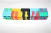 실리콘 스퀘어 BHO 오일 케이스 슬릭 스택 레고 모양 11ml 컨테이너 실리콘 박스 농축 물을위한 왁스 저장 용기 왁스 및 bho