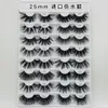 25 mm Faux cils dans Innovate Packaging Box Bootfor Suitcase Fracs Lashes Emballage Emballage Fluffy and Curly Whole8885491