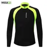 WOSAWE vestes de moto à manches longues hommes maillot de cyclisme haute visibilité respirant chemises de vélo serré mince vêtements de vélo 16291384