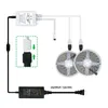 Umlight1688 10m 5m kit 5050 RGB LED bande lumineuse étanche 60LED/M DC 12V kit Flexible avec télécommande et alimentation