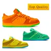 SB Dunk Low Grateful Dead Bears Orange Green Yellow sb dunk luxury designer shoes الي أخضر أعلى جودة رجل إمرأة حذاء رياضة منخفض حذاء عرضي حجم 36-46