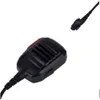 Black Waterproof Speaker Microphone for Walkie Talkie Hytera HYT PD780 PD700 Portable Radio Shoulder Speaker for Two Way Radio