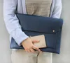 Coreano Nuove Donne Busta Pochette Semplice Cuoio Pu Femminile Pendolare A4 Valigetta Borsa per Laptop di Grande Capacità Pochette da Giorno Hasp Bolsa