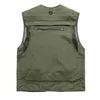 7XL hommes gilet de sécurité été col en V hommes tactique utilitaire gilet Orange extérieur sans manches chasse pêche mâle vêtements de sport décontractés280q