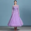 Sahne Giyim Balo Salonu Elbiseler Latin Rumba Modern Dans Kostüm Standart Elbise Kadın Tango Viennese Waltz Dress1