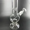 Verre clair bang narguilé 18mm joint dab rig 17,7 pouces de hauteur conduites d'eau pour chicha