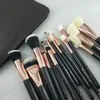 Ny Brand Brush 15pcsset Professional Makeup Brush Set Eyeshadow Eyeliner Blandning Penna Kosmetikverktyg med Bag Brushes5462942