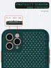 Värmeavlastningsfodral Andningsmaske Ultra Tunn Shocksäker Silikon Bakbeläggning för iPhone 11 Pro Max X XS XR iPhone 6 6S 7 8 Plus SE 2020