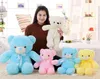 4 Couleur 30cm 50cm 80cm LED rougeoyant coloré ours en peluche géant coquille jouet en peluche géant cadeau de vacances Saint Valentin ours en peluche de Noël Pour