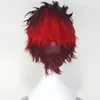 RWBY ADAM TAURUS MEN039S SHORT STRATER BLACK RED HAIR ANIMEコスプレコスチュームWIG7274049