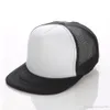 Plain Hip Hop Trucker Caps Blank Snapbacks Mesh Designer Kepsar Justerbar för Män Kvinnor Sun Hat 11 Färger