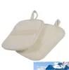 10*15cm Exfoliating Loofah Pads Bath Scrubber Sponge - 100% Natural Luffa and Terry Cloth ( 4" x 6")