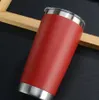 20oz Rvs Mok 13 Kleuren Auto Cups Metaal Geïsoleerde Reis Mok Waterfles Bier Tumbler met Deksel Koffie Mokken