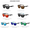 Bisagra de metal KDEAM Gafas de sol polarizadas espejo Men Sport Sport Sun Gases Matte Soft Cover Fromen Women With Case KD1302283d