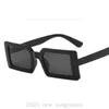 2020 مربع مربع النظارات الشمسية النساء الرجال العلامة التجارية مصمم مستطيل نظارات الشمس أزياء الشرير نظارات صفراء FML