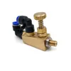 YS alloy Brass Siphon Air Atomizing Water Mixing Spray Nozzle Adjustable Small Angle