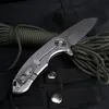 F3 Heaty Duty Wholesale Outdoor Camping Tactical Ball Bearing System Folding Knife D2 För EDC Jakt Rescue Survival