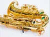 Professionell alto saxofon YAS-875EX, YAS-62 GOLD KEY SUPER MUSIAL INSTOLIKA Högkvalitativ elektroforetisk guld Saxmunstycke Hårdt