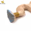 613 Blonde Body Wave Tape in Human Hair Extensions Thick End Remy Human Hair PU Skin Hair Weft Extensions 12-26inch