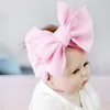 Solid color baby children bow knot headband Wide Elastic hair bands hoods drop ship