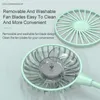 ELOOLE Mini USB Portable Fan Neck 1200 mAre Hands-free Hanging Fan Neckband With Rechargeable Battery Small Desk Hand Fans