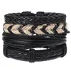 Multilayer Leather wrap bracelet charm Weave Cross Believe bracelets women mens wristband bangle cuff will and sandy fahion jewelry