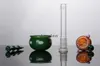 Grand bécher en verre Bease Bongs tuyaux d'eau en verre de champignon coloré Bongs Dab Rig narguilé accessoires de tabac tuyau avec tige descendante 18MM