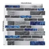 Mosaico de mármore Casca e bastão de parede de bastão Auto adesivo Backsplash DIY Cozinha banheiro decalque de parede de parede de parede Vinil 3d8730073