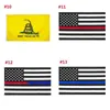 Novos 90 * 150 Bandeira Trump 3 * 5 pés Thin Blue Line Linha Vermelha Bandeira US 2020 Flags presidenciais Não pise em mim Flags Bandeira IIA252