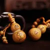 Eppacket DHL Gratis frakt Hängsmycke Zodiac Solid Wood Keychain Creative Gift Dakr107 Mix Order Key Chain Keychain