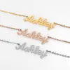 Gepersonaliseerde frosted en vergulde Naam Ketting Hangers Hiphop Sieraden Choker Custom Initial Kettingen Mode Vrouwen Geschenken CX200725