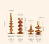 Glazen kaarshouders Retro Art Style Ins Bruin Candlestick Desktop Woondecoratie Vaas Ornamenten