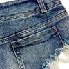 Mode kvinnor casual sommar denim shorts jeans sexiga låga midja hål korta jeans femme push up mager smala denim shorts club bär t200602