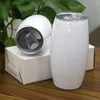 15oz Sublimation Wine Tumbler with Lid Wine Glasses DIY Blank Stainless Steel Beer Glasses Vacuum Insulated Football Tumbler