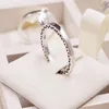 Mujeres Hombres Amor corazón Pareja ANILLO CZ diamante Joyería de boda para Pandora 925 Anillos de plata esterlina conjuntos con caja original