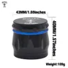 Hornet Drum Style Metal Herb Grinder met stuifmeelvanger 43mm 4 stuks Mini Metal Tabak Kruid Grinder Razor-Sharp Teeth Spice Miller