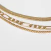 Neue Boho Gold Farbe Halskette für Frauen Halsband Pfeil Kette Multi Layered Halsketten Schmuck