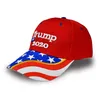 Donald Trump Baseball Hat Star USA Flagga Camouflage Cap Trump 2020 hattar 3D broderi brev Justerbar snapback för festtillbehör RRA3306