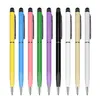 2 in 1 Multifunction Fine Point Stylus Capacitive Touch Screen Pen for Smart Phone Tablet 500pcs